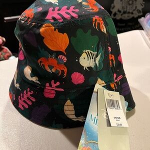 Colorful Underwater Themed Bucket Hat. Little mermaid